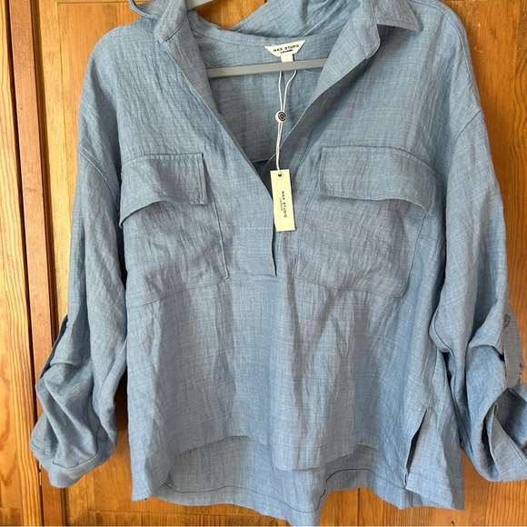 Max Studio Tops - Max Studio Light Blue Blouse